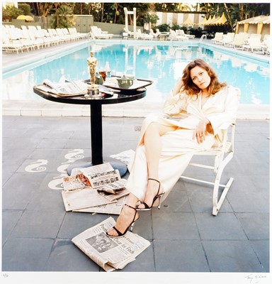 Lot 173 - Terry O'Neill (British 1938-2019), 'Faye Dunaway, Beverley Hills Hotel', 1977