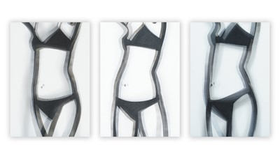 Lot 60 - Julian Opie (British 1958-), 'Walking Dancing Undressing Smoking (set of 3)', 2006