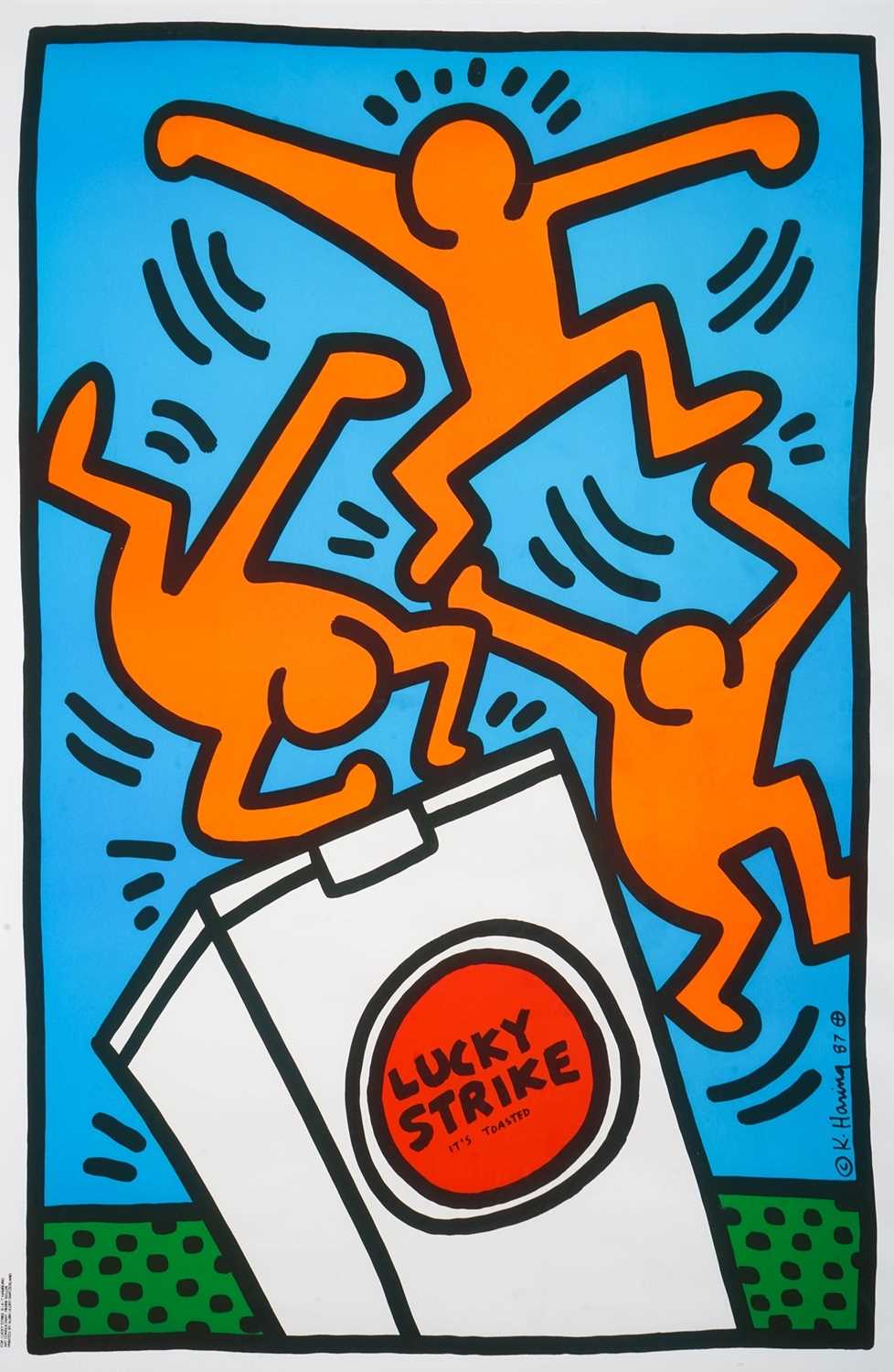 Lot 261 - Keith Haring (American 1958-1990), 'Lucky Strike III' 1987