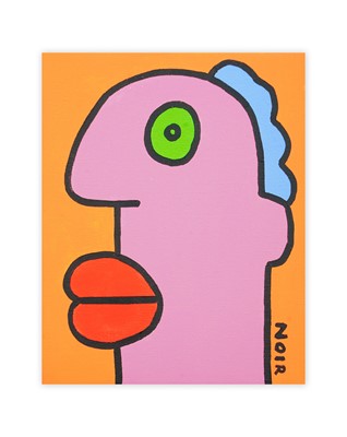 Lot 163 - Thierry Noir (French 1958-), 'I Notice The Sky Is Blue. I Leave My Anorak At The Coat Check', 2020