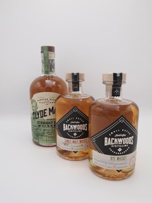 Lot 416 - 6 bottles Mixed Clyde May and Backwoods Whiskey