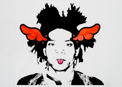Lot 28 - D*Face (British 1978-), 'Saddo Basquiat Wings (Red)', 2006