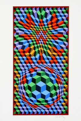 Lot 105 - Victor Vasarely (Hungarian-French 1906-1997),  'Prisms', 1970's