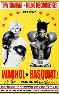 Lot 114 - Andy Warhol & Jean-Michel Basquiat (Collaboration), 'Warhol-Basquiat 1985 Limited Edition Poster (30th Anniversary Edition)', 2015