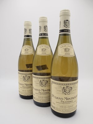 Lot 155 - 3 bottles 2000 Puligny-Montrachet Les Folatieres Jadot