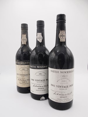 Lot 14 - 3 bottles Mixed Smith Woodhouse Vintage Port