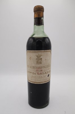 Lot 60 - 1 bottle 1945 Ch Pichon-Longueville, Lalande