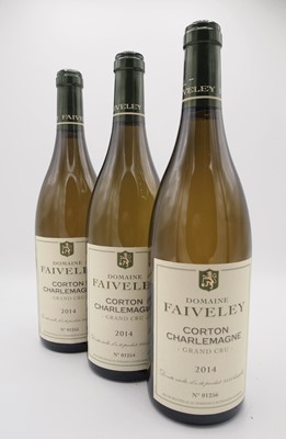 Lot 157 - 6 bottles 2014 Corton-Charlemagne Faiveley