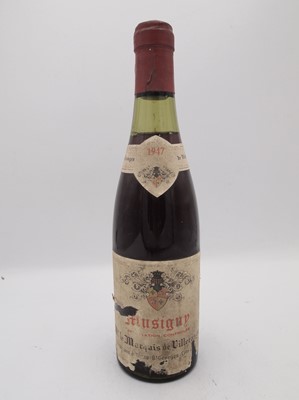 Lot 126 - 1 half-bottle 1947 Musigny Marquis de Villeranges