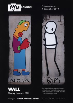 Lot 192 - Thierry Noir (French 1958-) & Stik (British 1979-), 'Wall', 2019