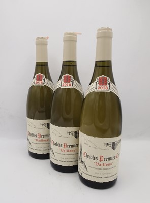 Lot 334 - 3 bottles 2018 Chablis Vaillons Dauvissat