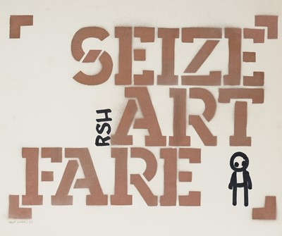 Lot 311a - Stik & Raymond Salvatore Harmon (Collaboration), 'Seize Art Fare (Copper)', 2012