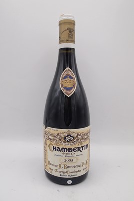 Lot 289 - 1 bottle 2003 Chambertin Rousseau