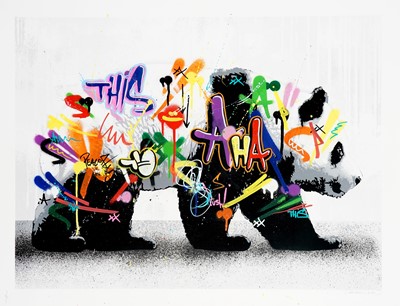 Lot 143 - Martin Whatson (Norwegian 1984-), 'Panda (Hand Finished), 2020