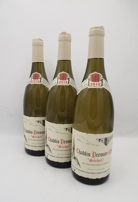 Lot 336 - 3 bottles 2018 Chablis Sechet Dauvissat