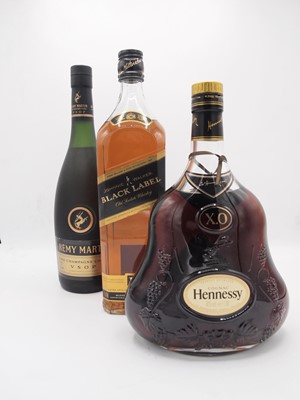 Lot 480 - 3 bottles Mixed Whisky and Cognac