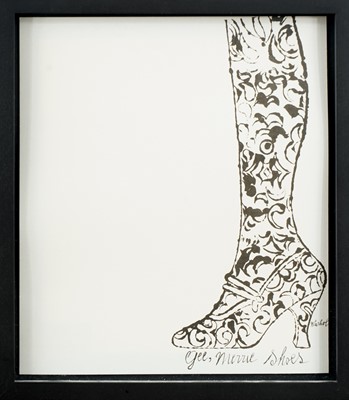Lot 86 - Andy Warhol (American 1928-1987), 'Gee, Merrie Shoes', c.1955