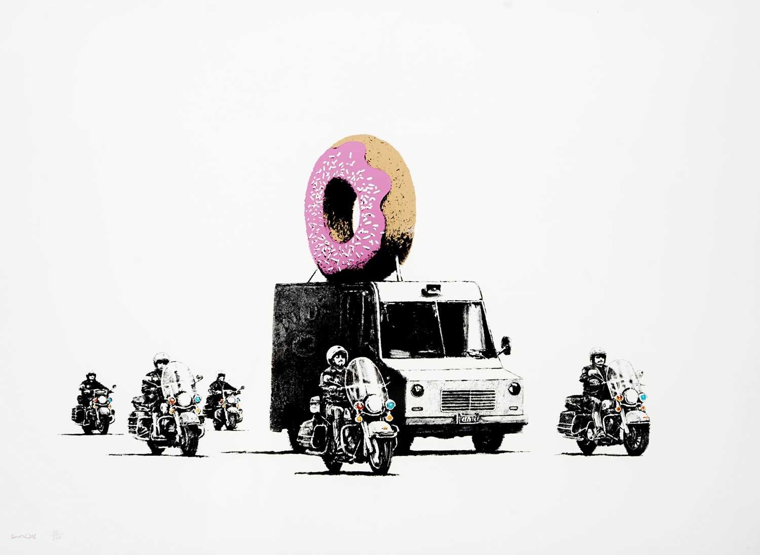 Lot 128 - Banksy (British 1974-), ‘Donuts (Strawberry)’, 2009