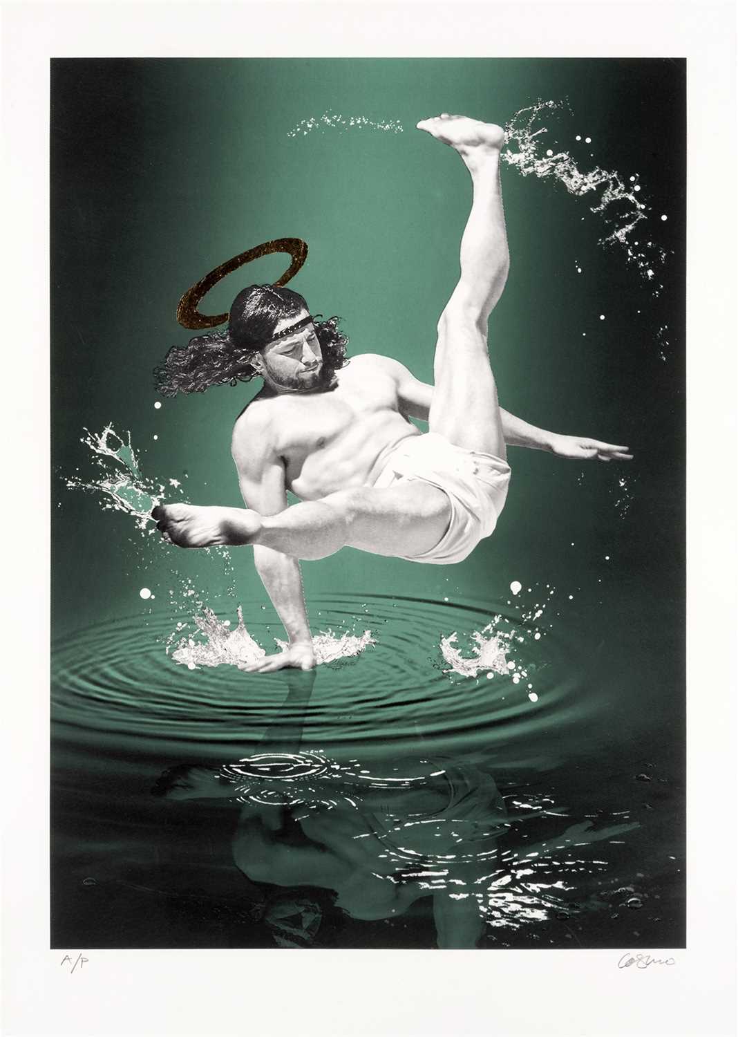 Lot 145 - Cosmo Sarson (British), ‘Breakdancing Jesus – On Water’, 2015