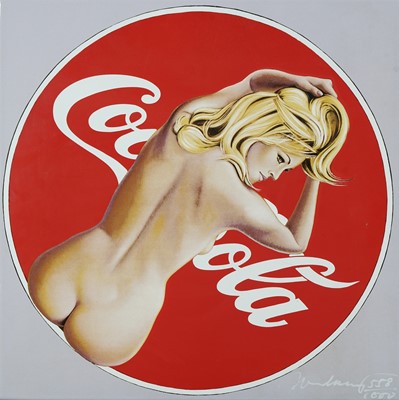 Lot 72 - Mel Ramos (American 1935-2018), 'The Pause That Refreshes (Coca Cola)', 2000