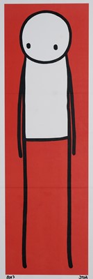 Lot 207 - Stik (British 1979-), 'Standing Figure (UK Big Issue Red), 2013