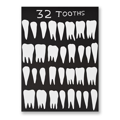 Lot 57 - David Shrigley (British 1968-), '32 Tooths', 2022