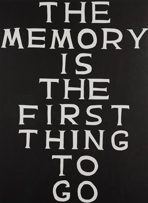 Lot 52 - David Shrigley (British 1968-), 'The Memory Is The First Thing To Go', 2022