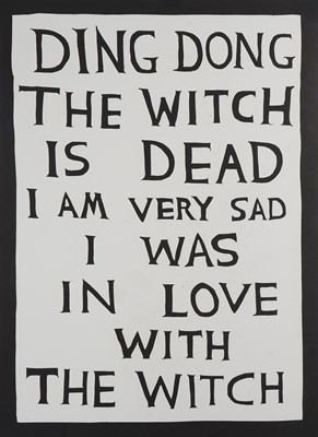 Lot 63 - David Shrigley (British 1968-), 'Ding Dong The Witch Is Dead', 2022