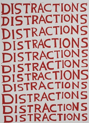 Lot 59 - David Shrigley (British 1968-), 'Distractions', 2022