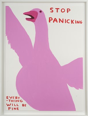Lot 125 - David Shrigley (British 1968-), 'Stop Panicking', 2021