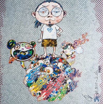 Lot 11 - Takashi Murakami (Japanese 1962-), 'Mr.DOB Comes To Play His Flute', 2013