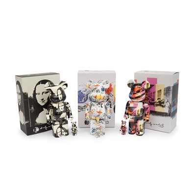 Lot 19 - Bearbrick & Andy Warhol 'Double Mona Lisa, The Last Supper #1 & The Last Supper #2', (400% & 100%)', 2019-22