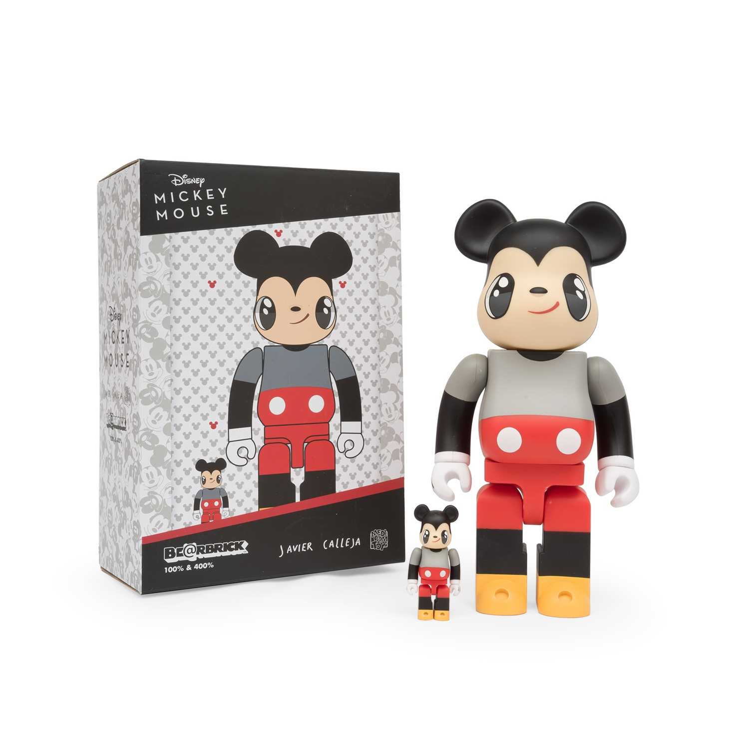 Lot 14 - Bearbrick & Javier Calleja, 'Disney Mickey Mouse', (400% & 100%)', 2021