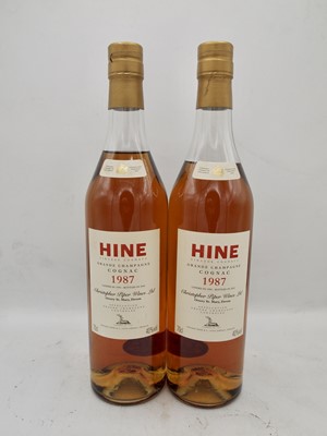Lot 217 - 5 bottles 1987 Hine Early Landed Cognac