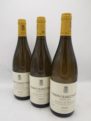 Lot 131 - 3 bottles 2009 Corton-Charlemagne Bonneau de Martray