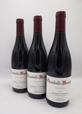 Lot 125 - 3 bottles 2010 Chambolle-Musigny Roumier