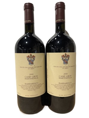 Lot 200 - 2 magnums 2000 Barbaresco Camp Gros Martinenga Marchesi di Gresy