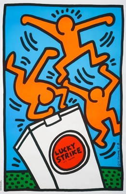 Lot 187 - Keith Haring (American 1958-1990), 'Lucky Strike III', 1987