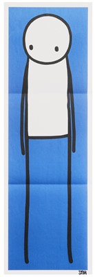 Lot 205 - Stik (British 1979-), 'Standing Figure (UK Big Issue Blue)', 2013