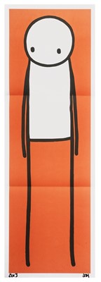 Lot 206 - Stik (British 1979-), 'Standing Figure (UK Big Issue Orange`)', 2013