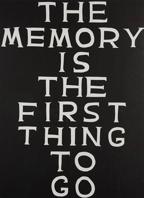 Lot 67 - David Shrigley (British 1968-), 'The Memory Is The First Thing To Go', 2022