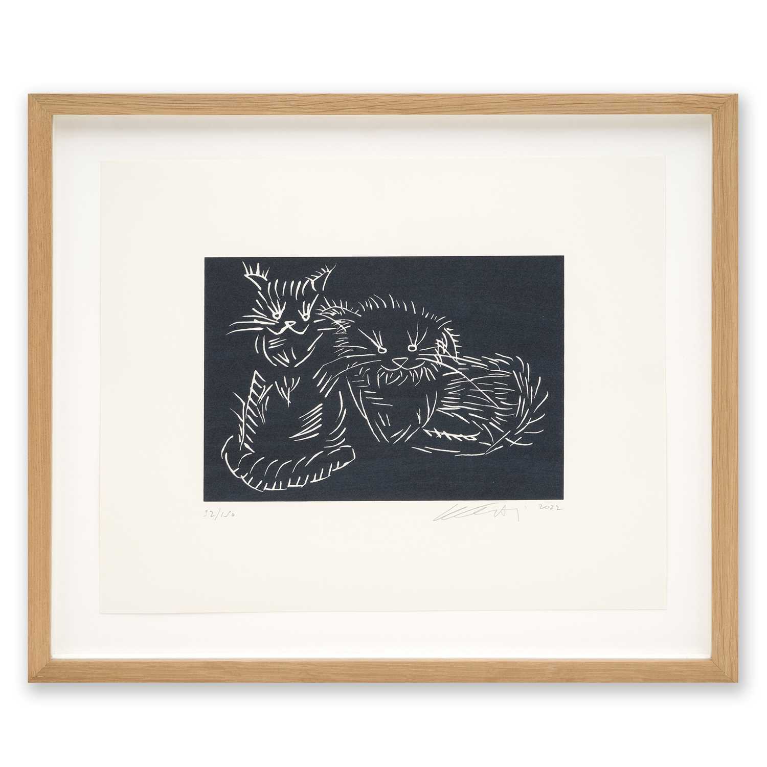 Lot 2 - Ai Weiwei (Chinese 1957-), 'Cats (Black)', 2022