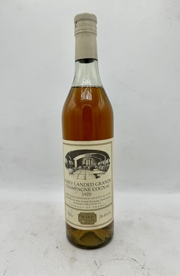 Lot 96 - 1 bottle 1970 Wine Society Early Landed Cognac