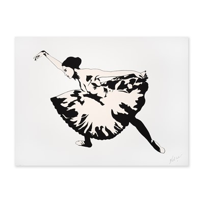 Lot 233 - Blek Le Rat (French 1951-), 'Ballerina', 2022