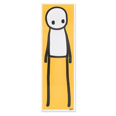 Lot 311 - Stik (British 1979-), ‘Standing Figure (Book) (Yellow)’, 2015