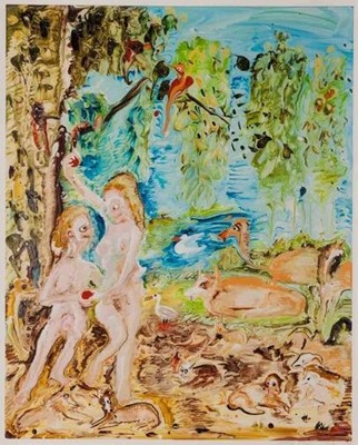 Lot 76 - Genieve Figgis (Irish 1972-), 'Adam & Eve', 2019