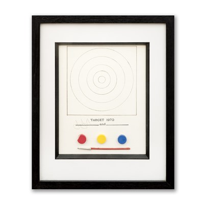 Lot 96 - Jasper Johns (American 1930-), 'Target, from Technics and Creativity', 1970