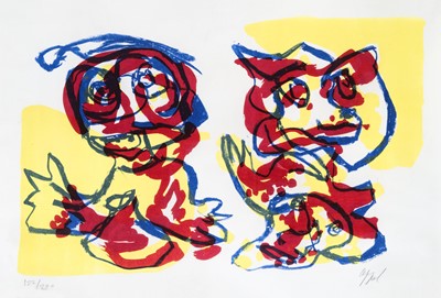 Lot 108 - Karel Appel (Dutch 1921-2006), 'Untitled', circa 1965