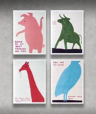 Lot 59 - David Shrigley (British 1968-), 'Animal Series', 2020