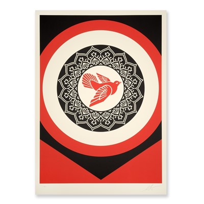 Lot 304 - Shepard Fairey (American 1970-), 'Rise From The Ashes (Red)', 2020